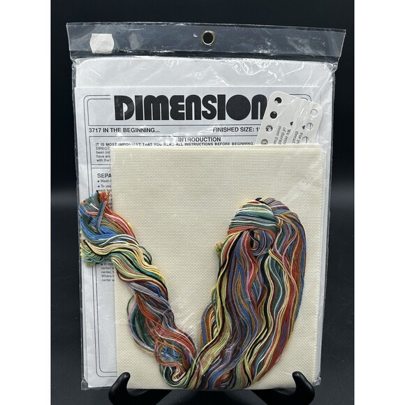 Dimensions In The Beginning Cross Stitch Kit #3717 Story of Creation 11 x 14 NEW - Picture 2 of 3